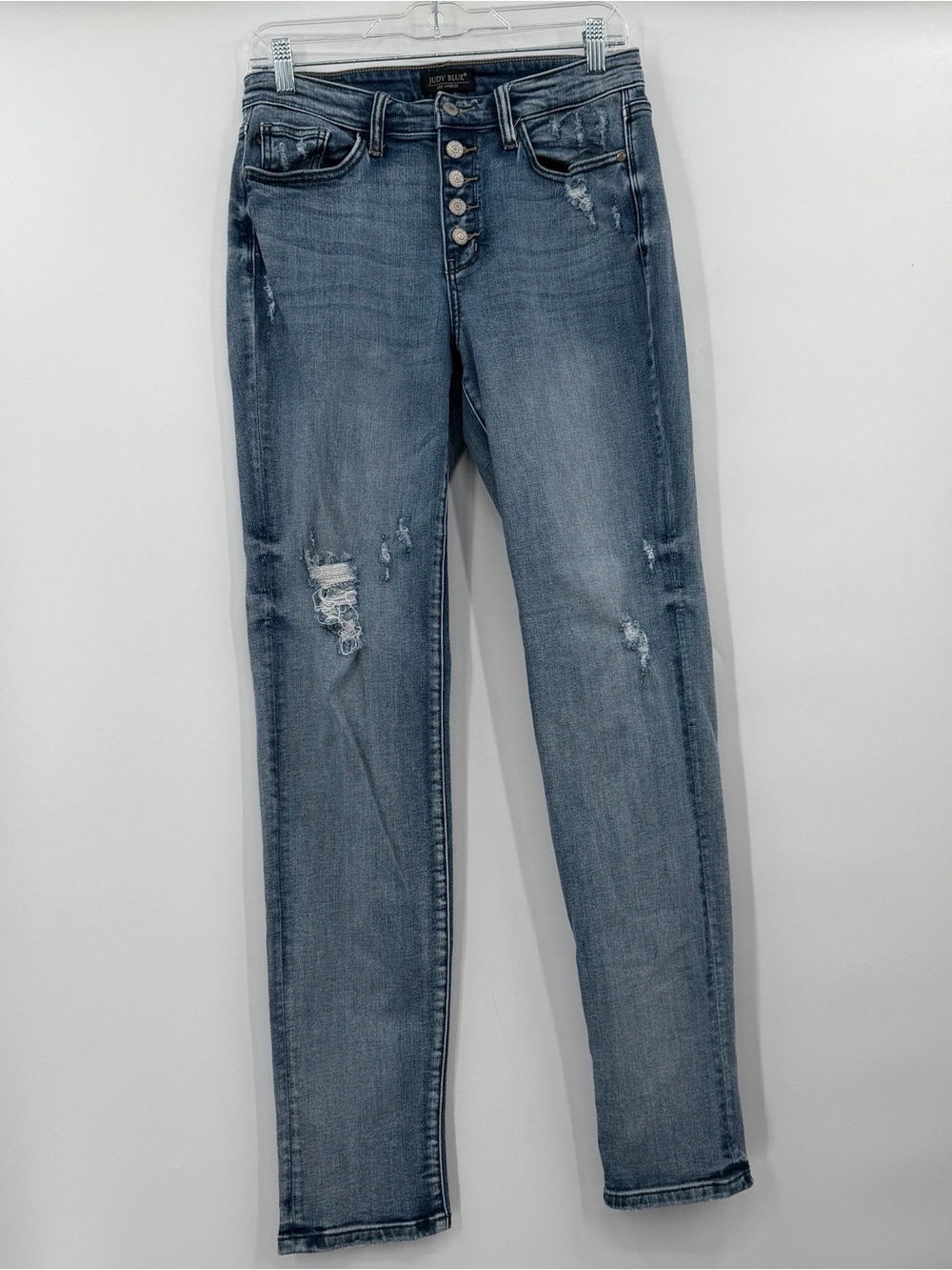 Judy blue button fly boyfriend fit jeans 7/28